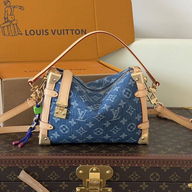 L0vis Vvtt0n Side Trunk MM M27450 Blue Denim