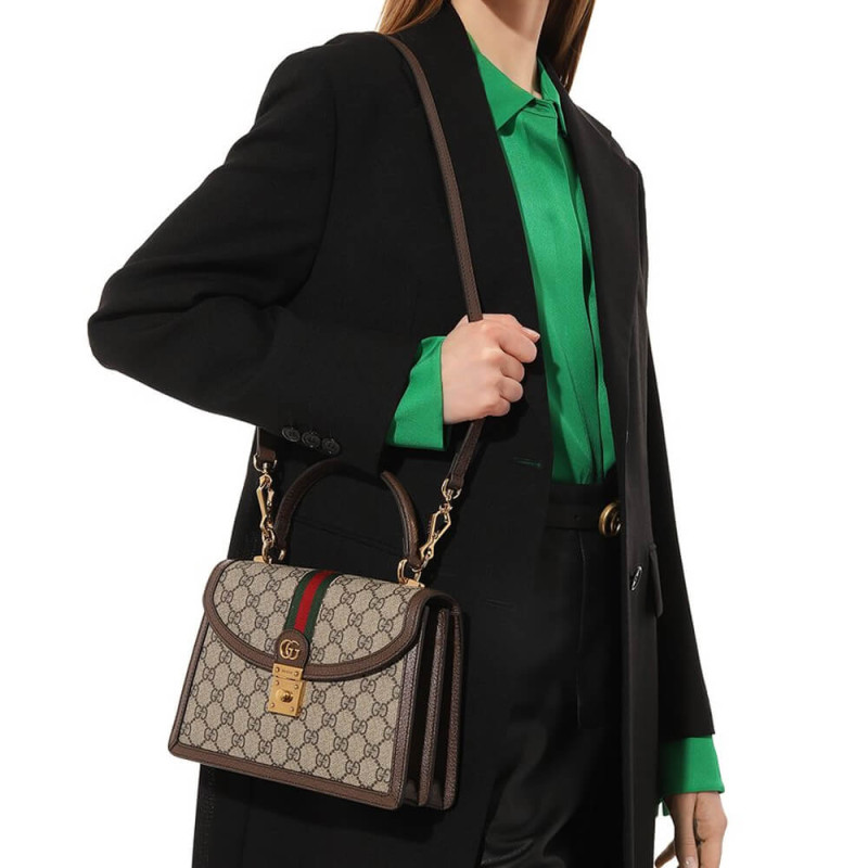 Gvc*1 Ophidia GG Small Top Handle Bag