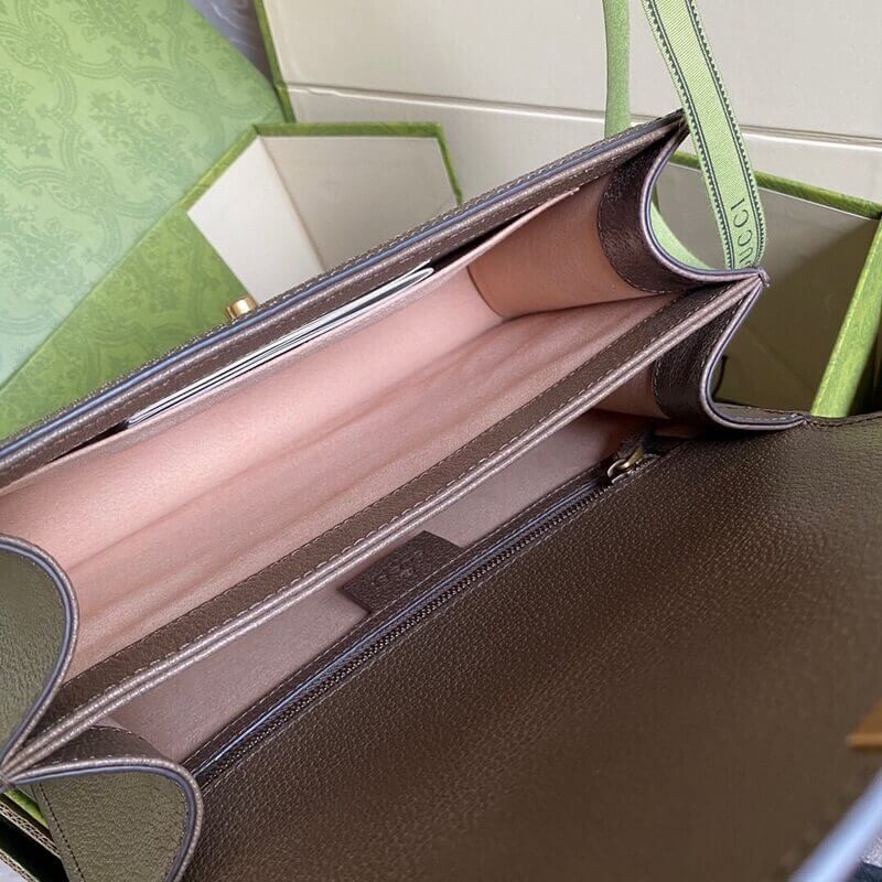 Gvc*1 Ophidia GG Small Top Handle Bag