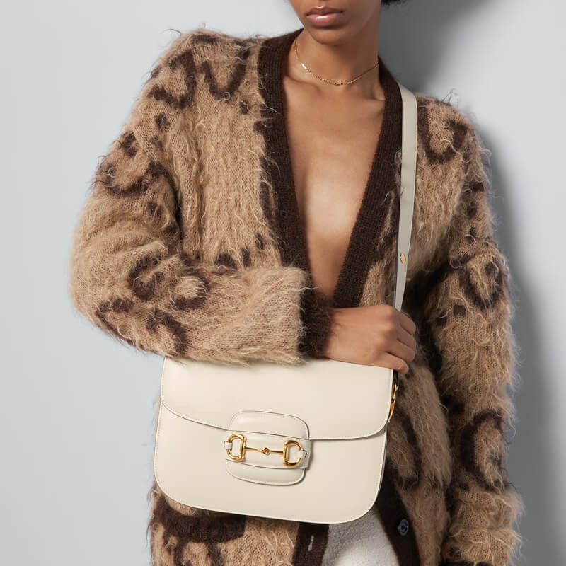 Gvc*1 Horsebit 1955 Small Leather Shoulder Bag