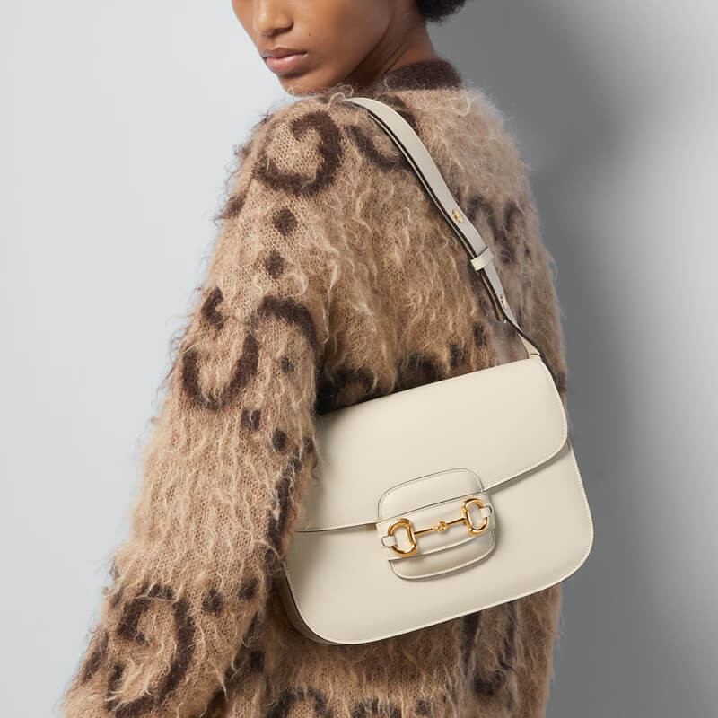 Gvc*1 Horsebit 1955 Small Leather Shoulder Bag