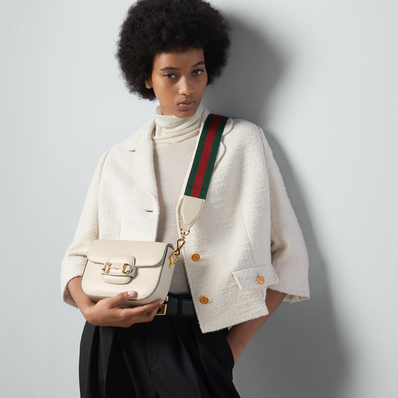 Gvc*1 Horsebit 1955 Mini Leather Shoulder Bag