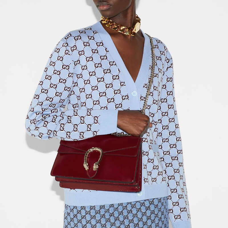 Gvc*1 dionysus patent leather 28x16cm