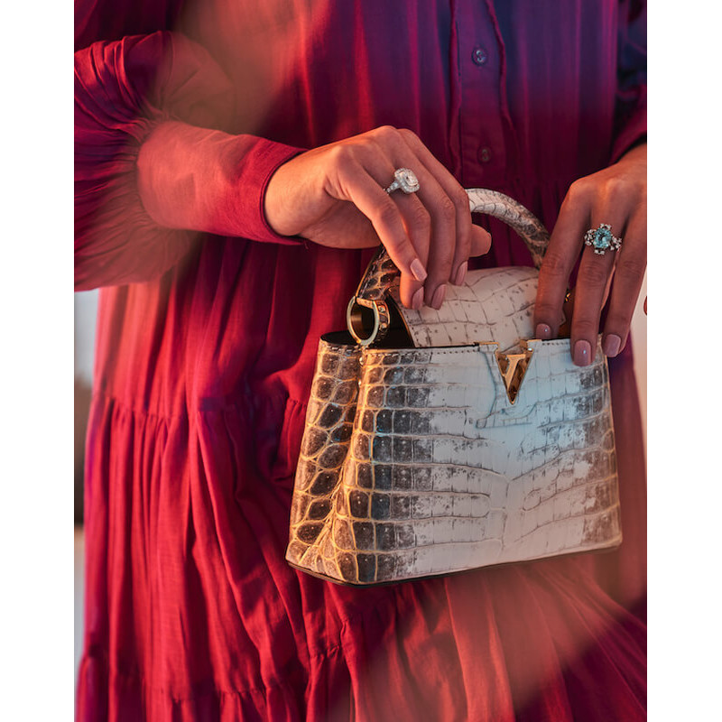 L0vis Vvtt0n Crocodilien Capucines Mini Bag