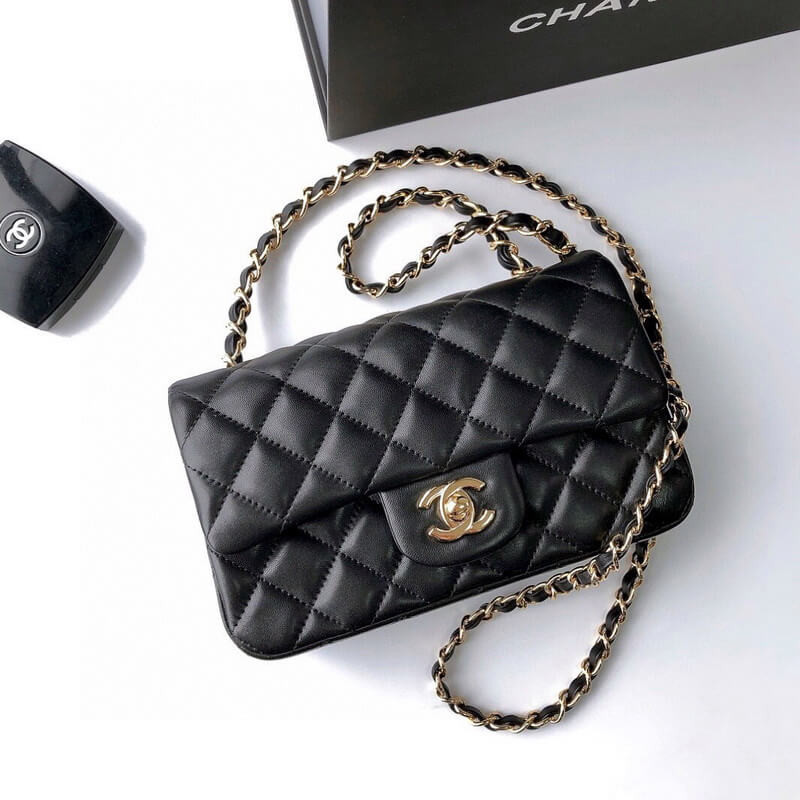 Ch**el Lambskin Mini Flap Bag A01116