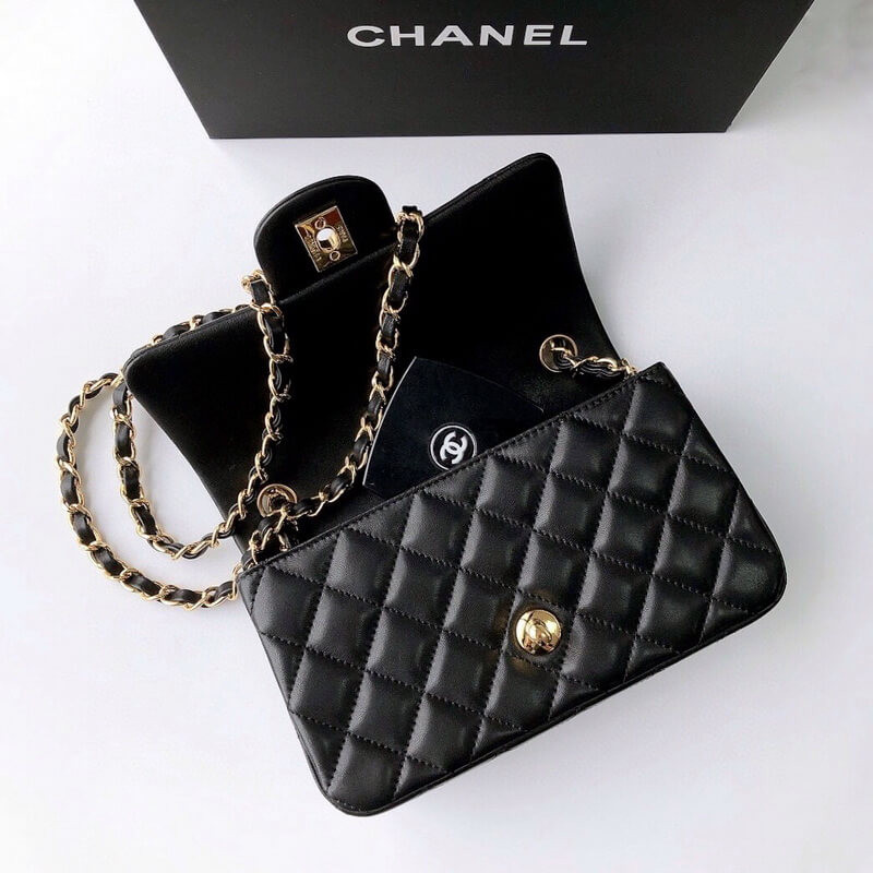 Ch**el Lambskin Mini Flap Bag A01116