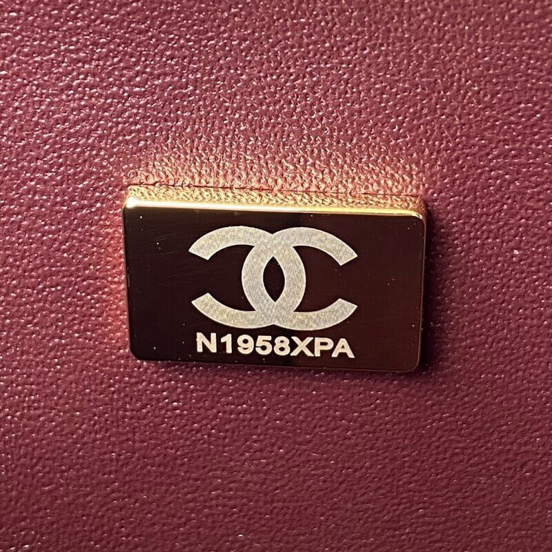 Ch**el Lambskin Small Double Flap Bag A01113