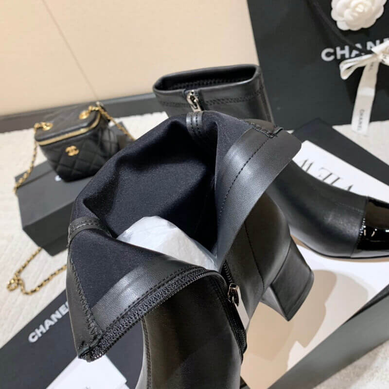 Ch**el Chunky Heel Short Boots