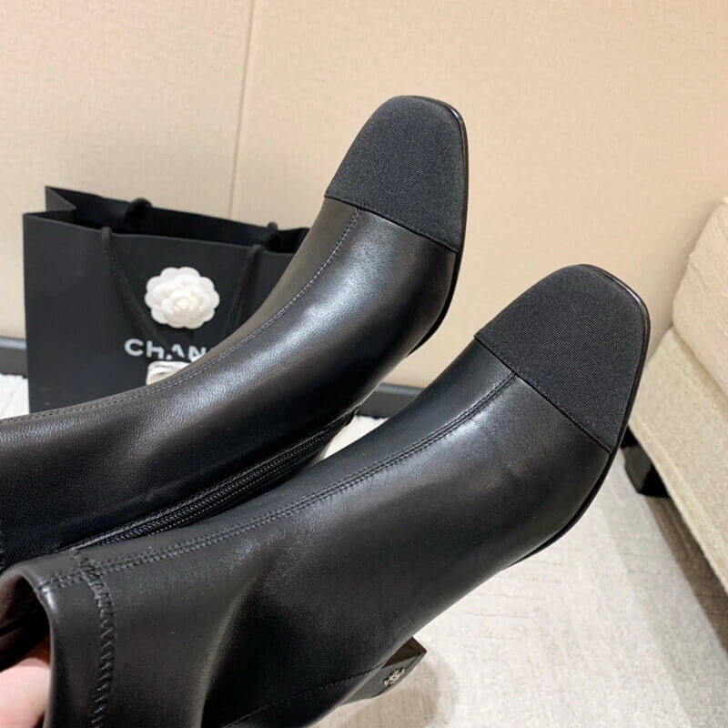 Ch**el Chunky Heel Short Boots