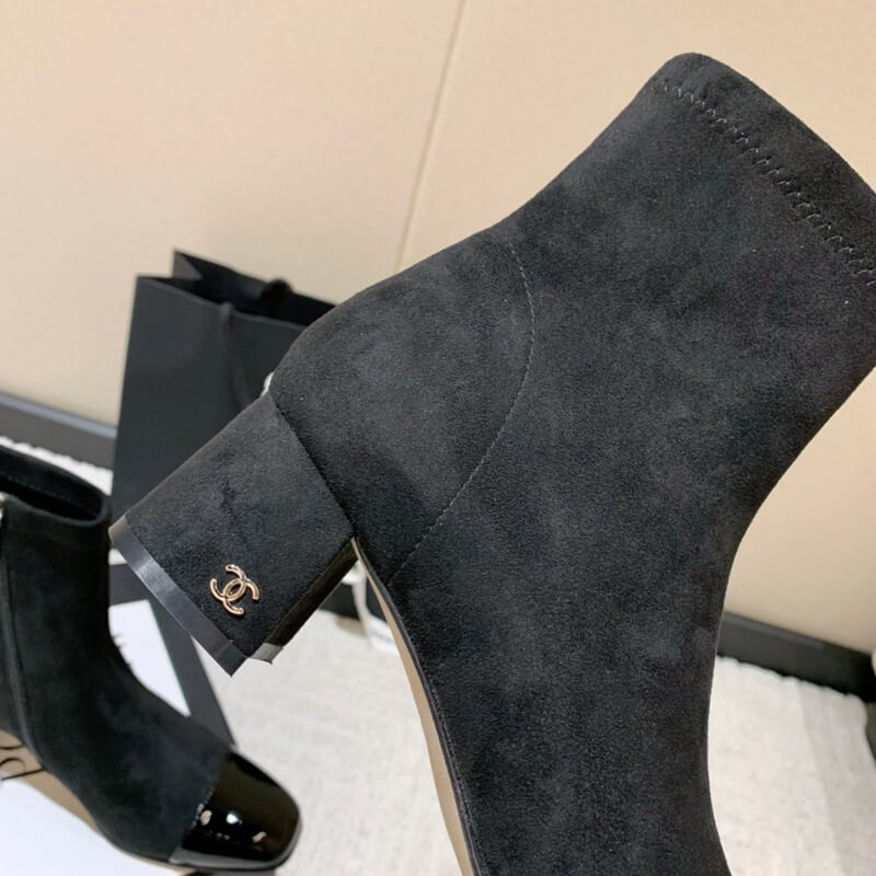 Ch**el Chunky Heel Short Boots