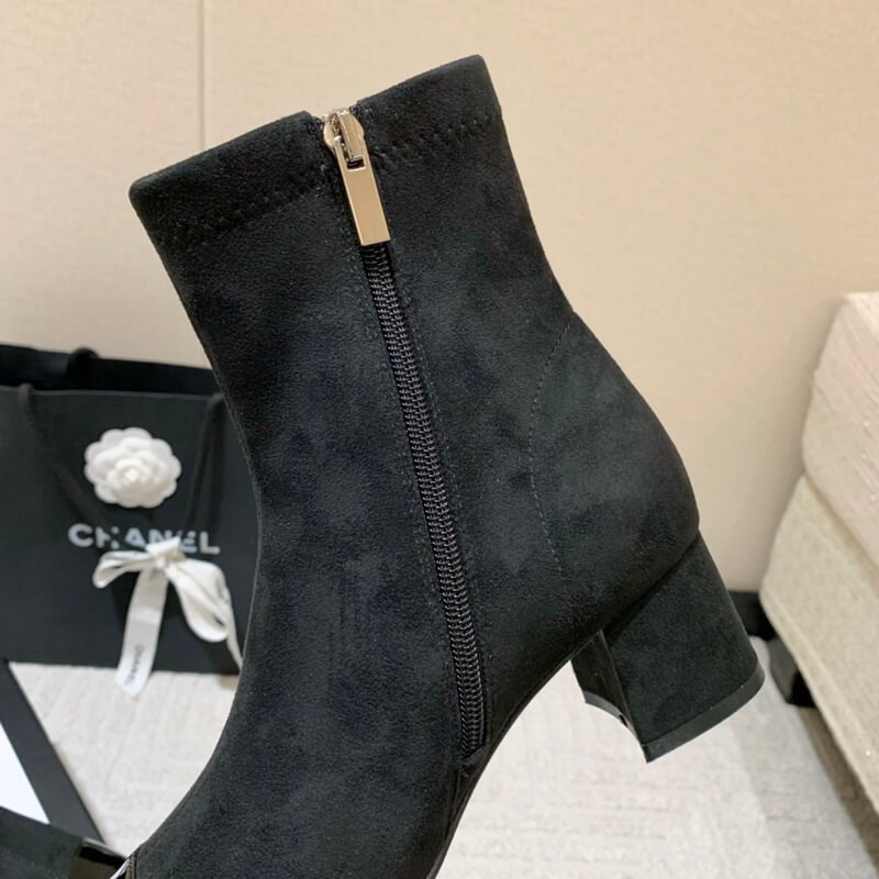 Ch**el Chunky Heel Short Boots