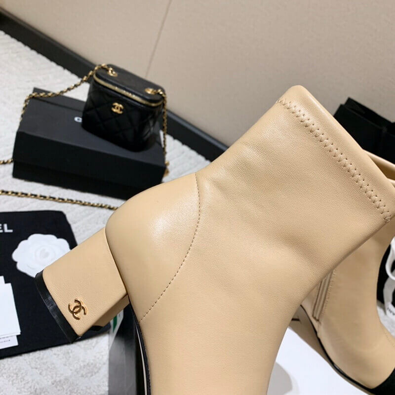 Ch**el Chunky Heel Short Boots