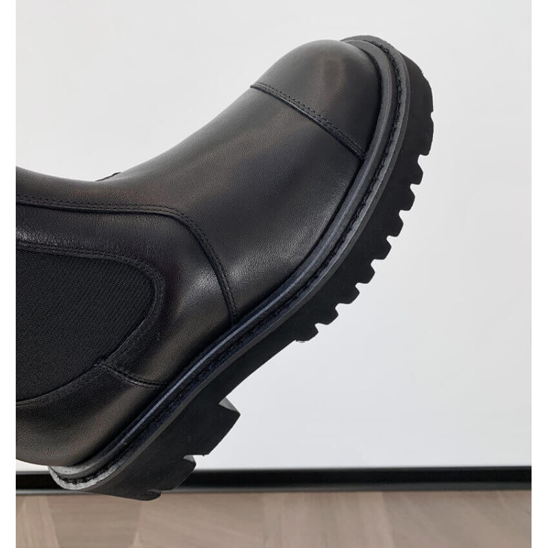 Ch**el Calfskin Cap Toe CC High Boots