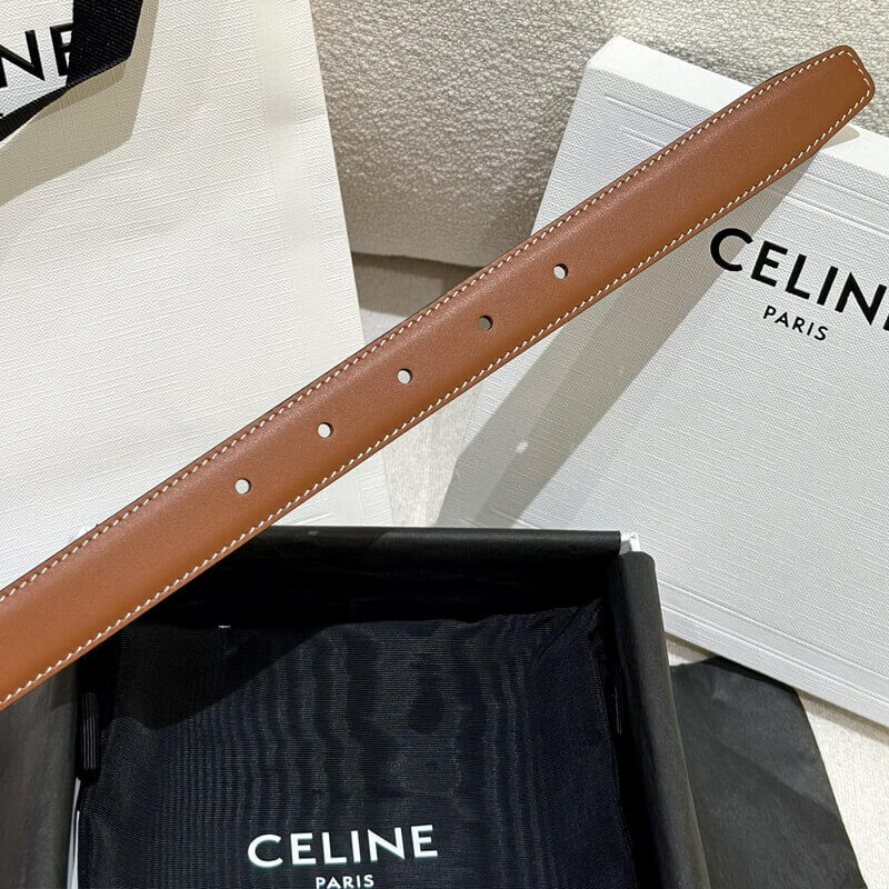 Ce1i*e Medium Triomphe Belt Tan