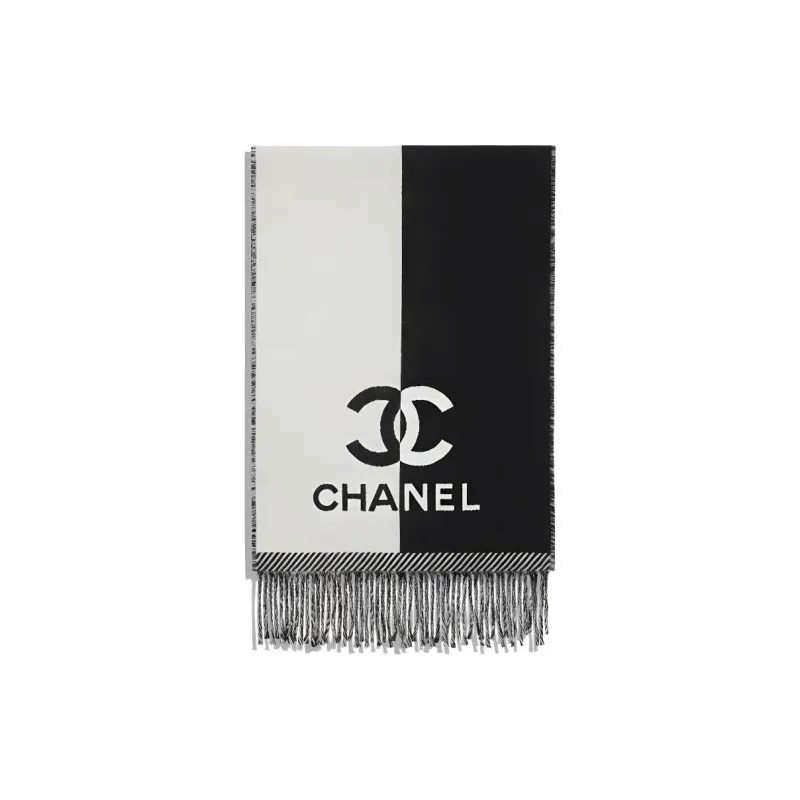 Ch**el Merino Wool Cashmere CC Scarf