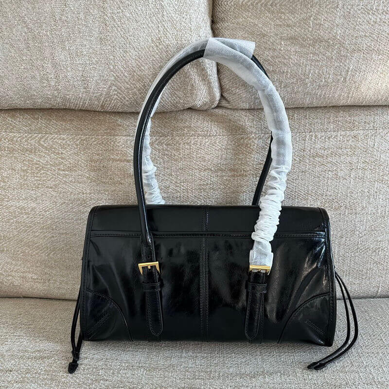 Pra*a Medium leather shoulder bag