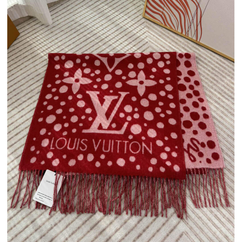L0vis Vvtt0n x Yayoi Kusama Cashmere Scarf