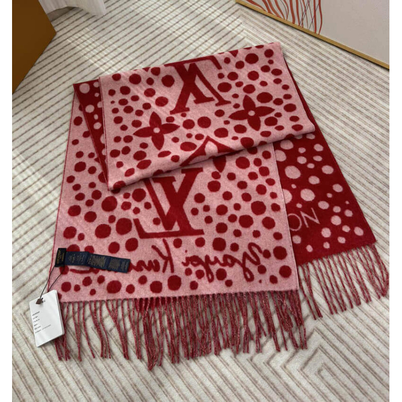 L0vis Vvtt0n x Yayoi Kusama Cashmere Scarf