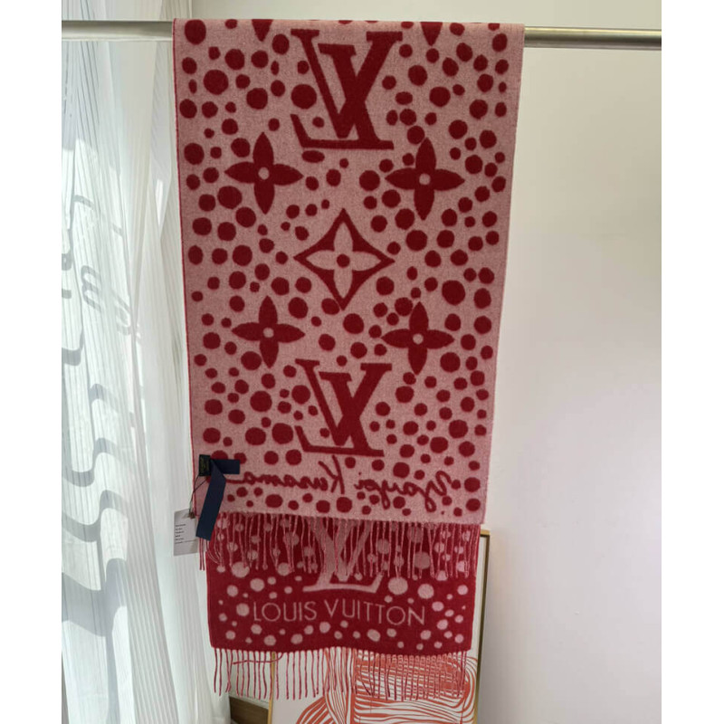 L0vis Vvtt0n x Yayoi Kusama Cashmere Scarf