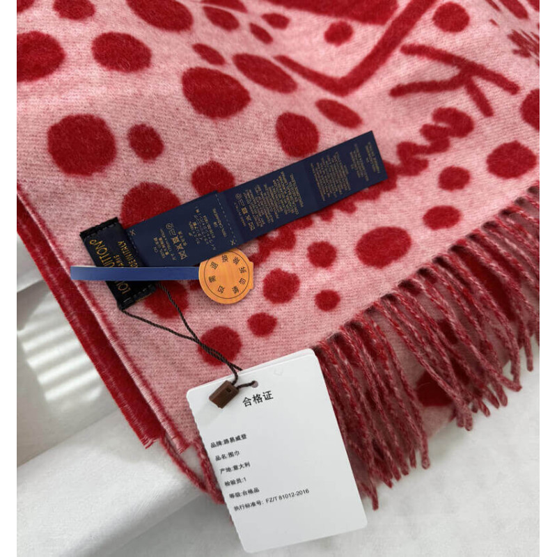 L0vis Vvtt0n x Yayoi Kusama Cashmere Scarf