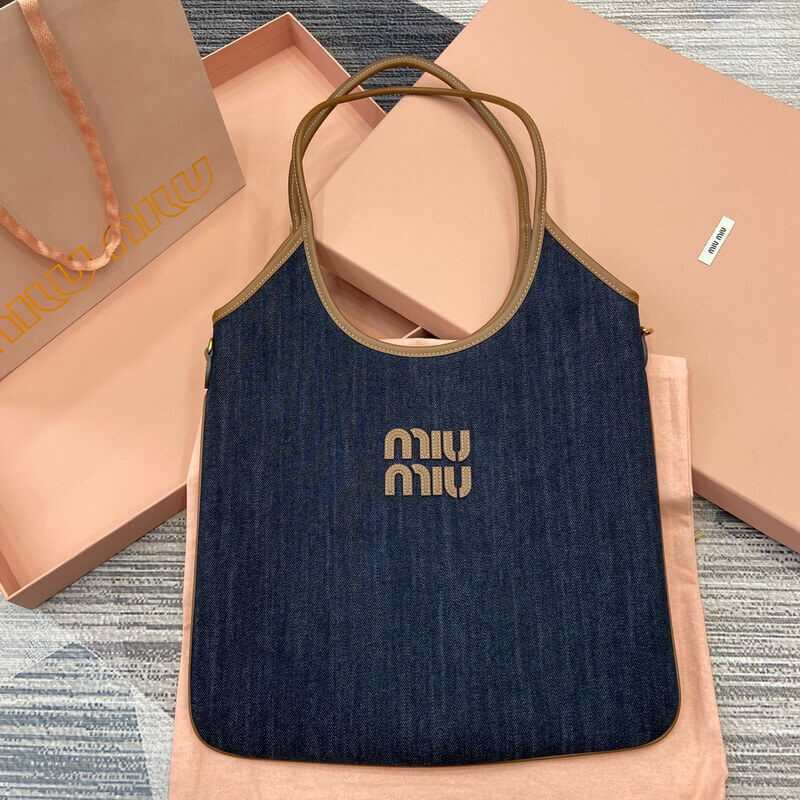 Miu Miu Ivy Demin Tote Bag