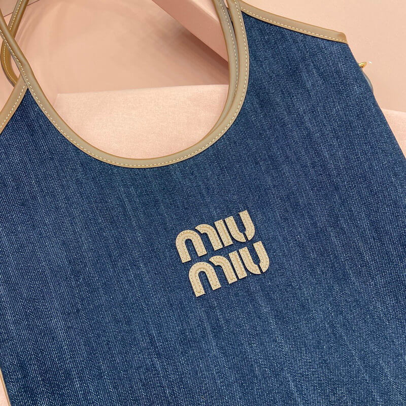 Miu Miu Ivy Demin Tote Bag