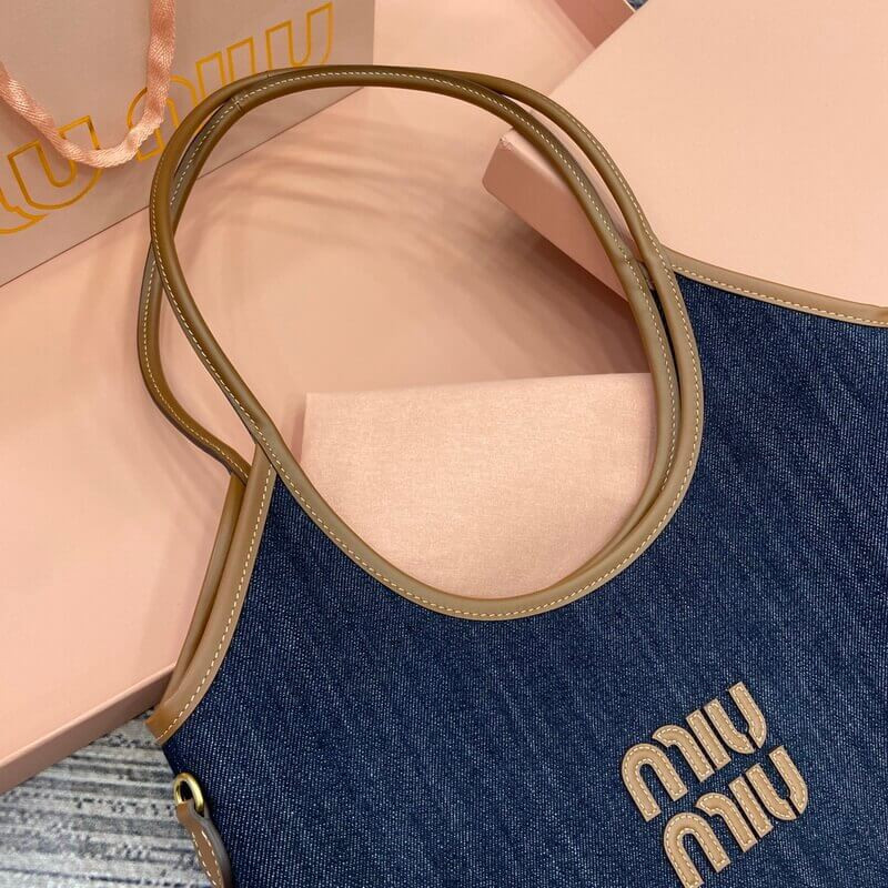 Miu Miu Ivy Demin Tote Bag