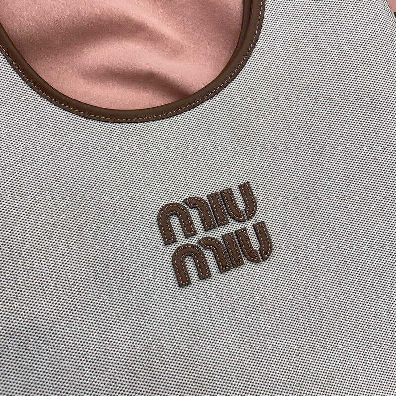 Miu Miu Ivy Canvas Tote Bag