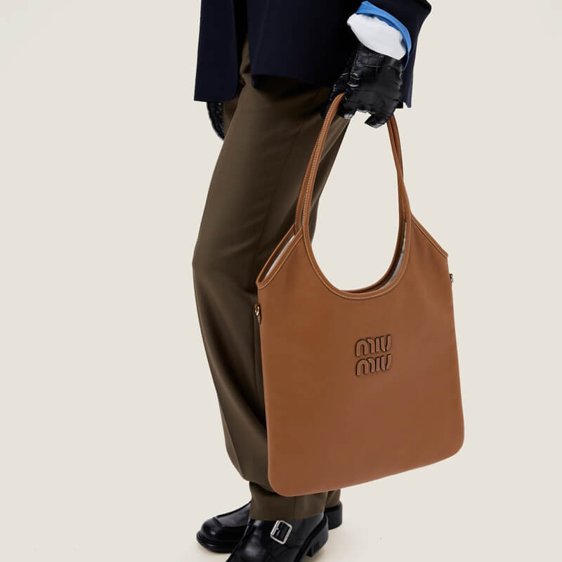 Miu Miu Ivy Leather Tote Bag