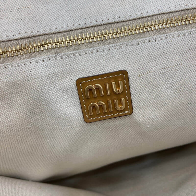Miu Miu Ivy Leather Tote Bag
