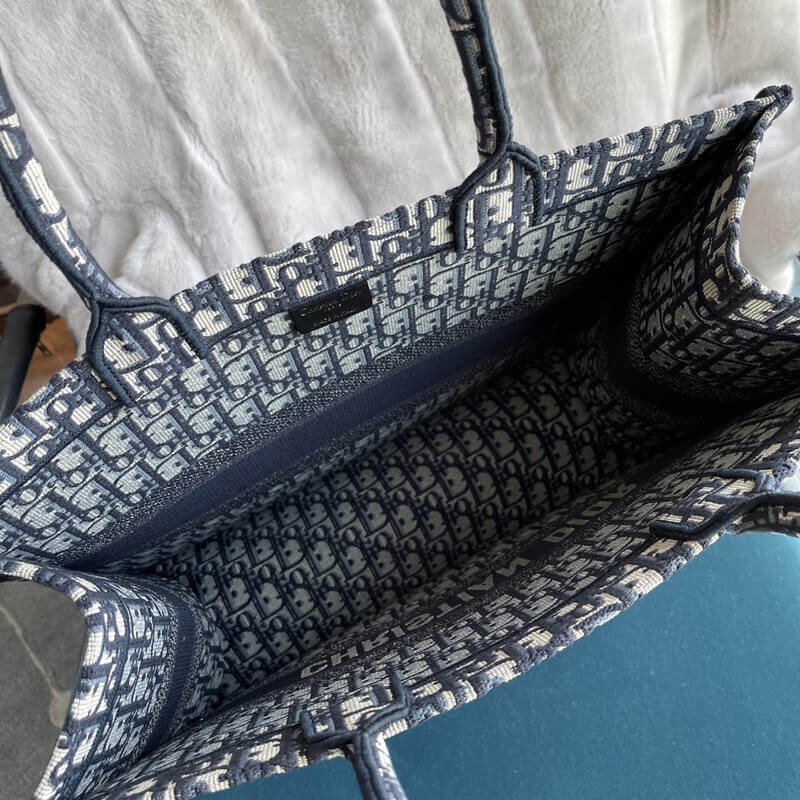 D10r Book Tote Medium Canvas Blue