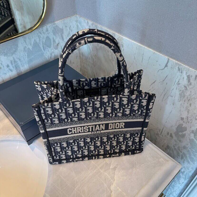 D10r Book Tote Small Canvas Blue