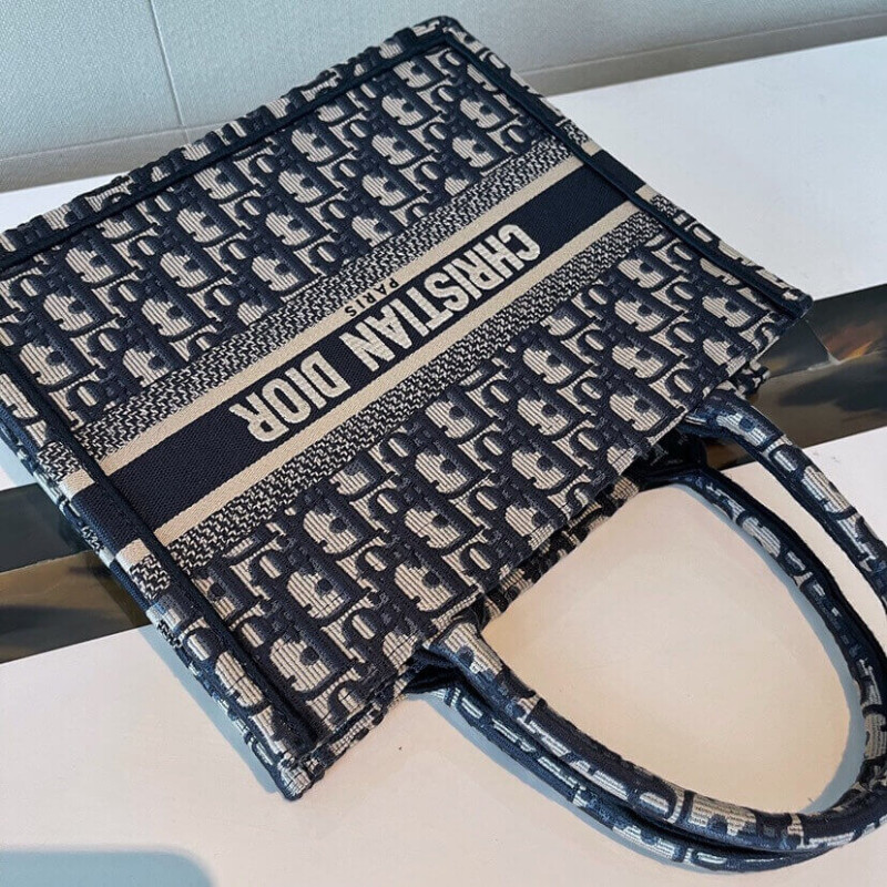 D10r Book Tote Small Canvas Blue