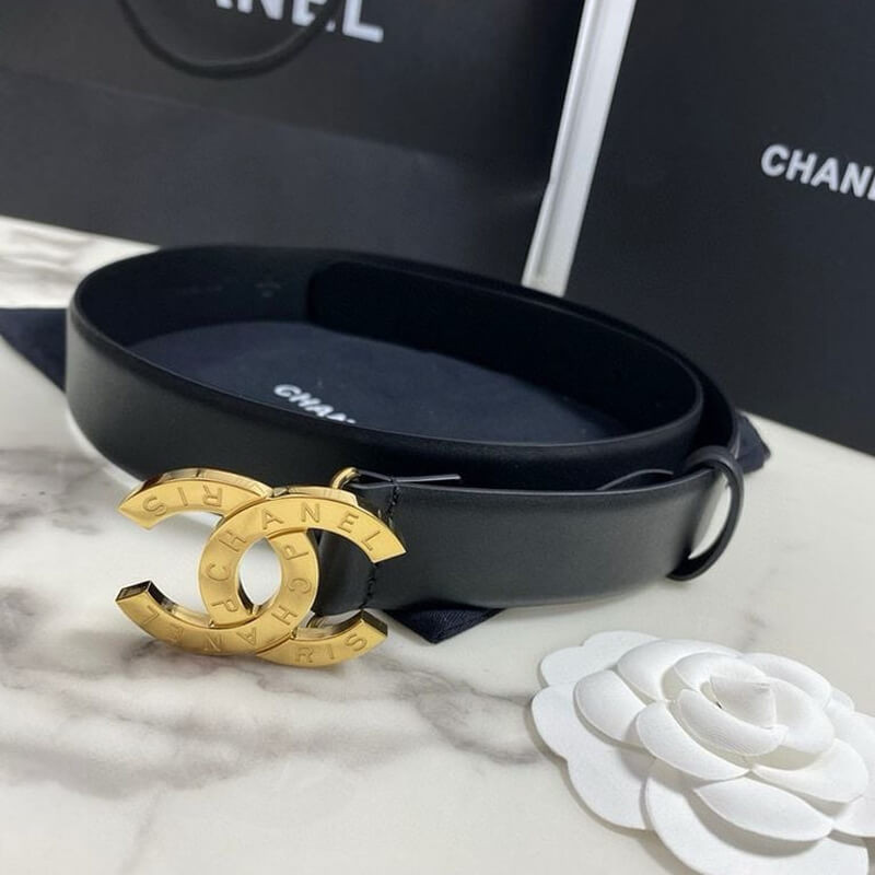 Ch**el Belt With Double C Buckle AA6894