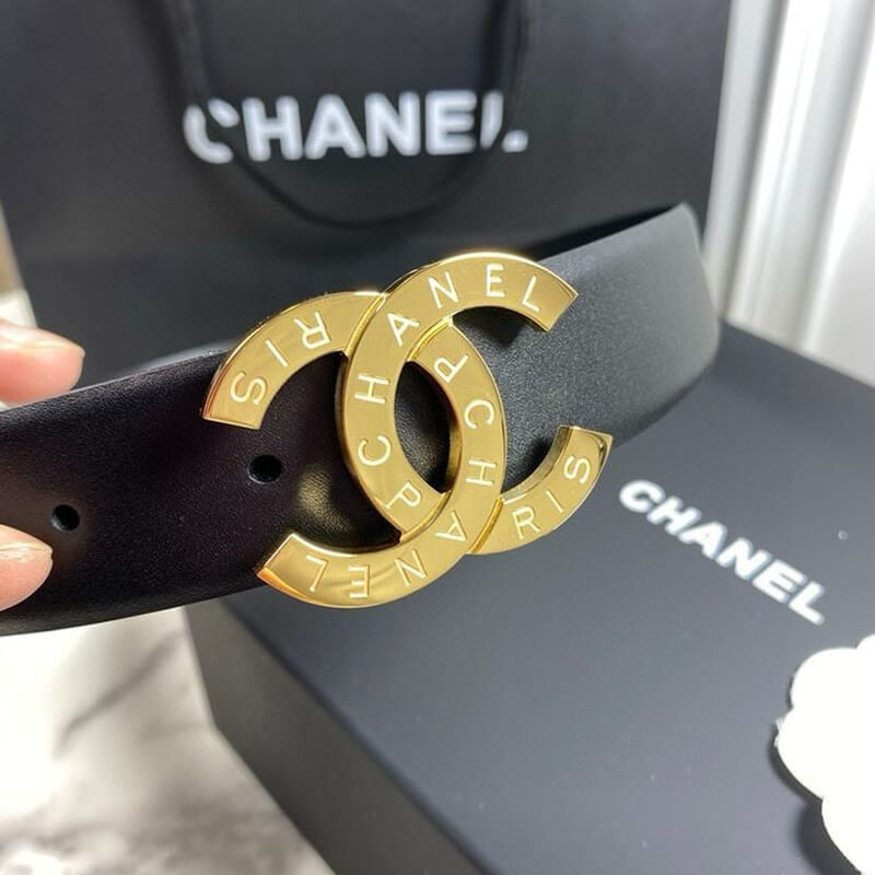 Ch**el Belt With Double C Buckle AA6894