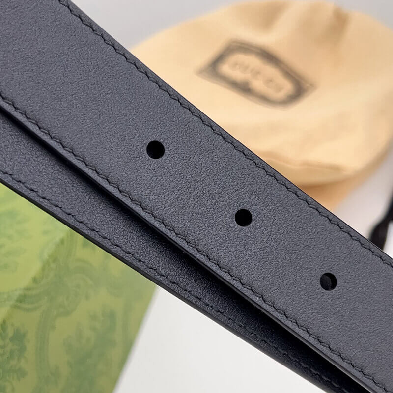 Gvc*1 Black Double G Pearl 30mm Belt 453260