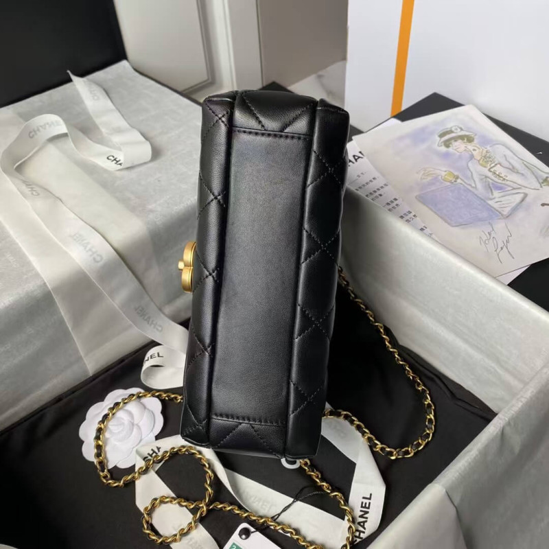 Ch**el Flap Bag Shiny Lambskin AS5011