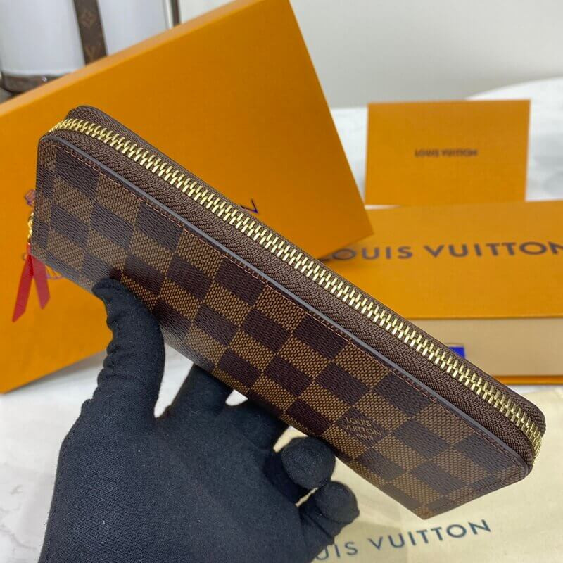 L0vis Vvtt0n Damier Ebene Canvas Clémence Wallet N60534