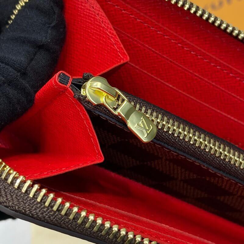 L0vis Vvtt0n Damier Ebene Canvas Clémence Wallet N60534