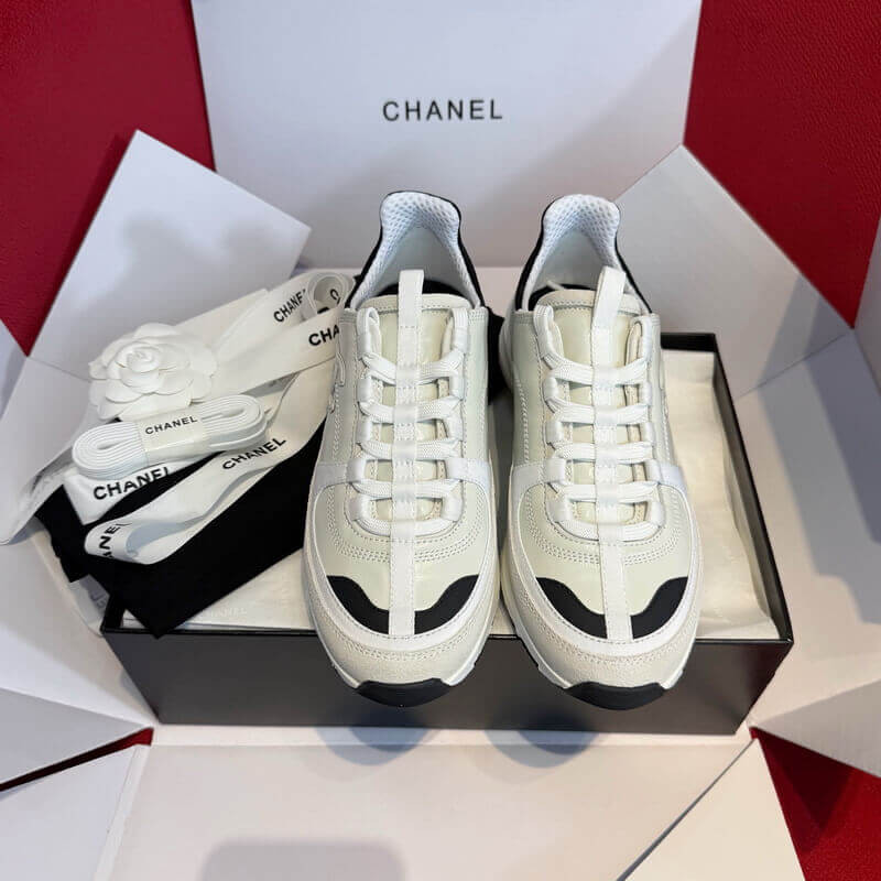 Ch**el Métiers D’Art Sneakers White & Black