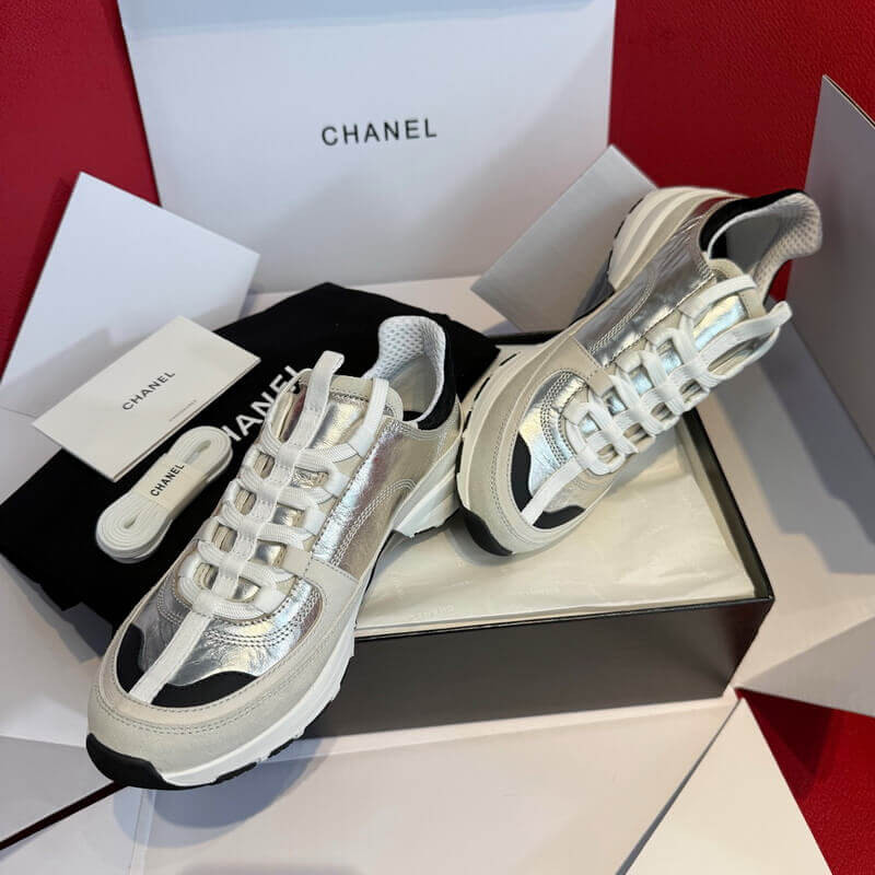 Ch**el Métiers D’Art Sneakers Laminated Calfskin & Suede Calfskin