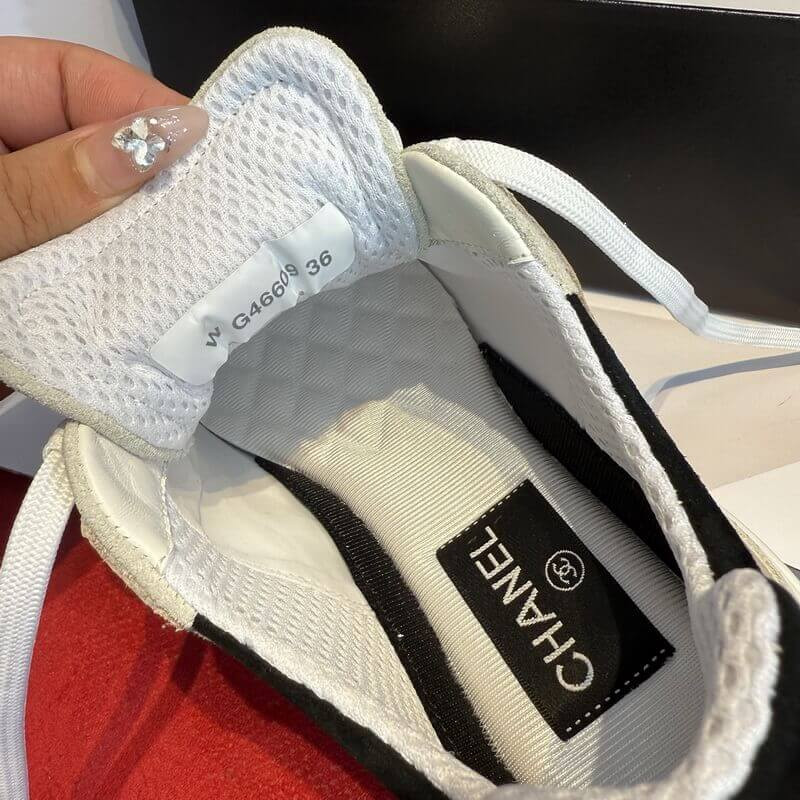 Ch**el Métiers D’Art Sneakers Laminated Calfskin & Suede Calfskin