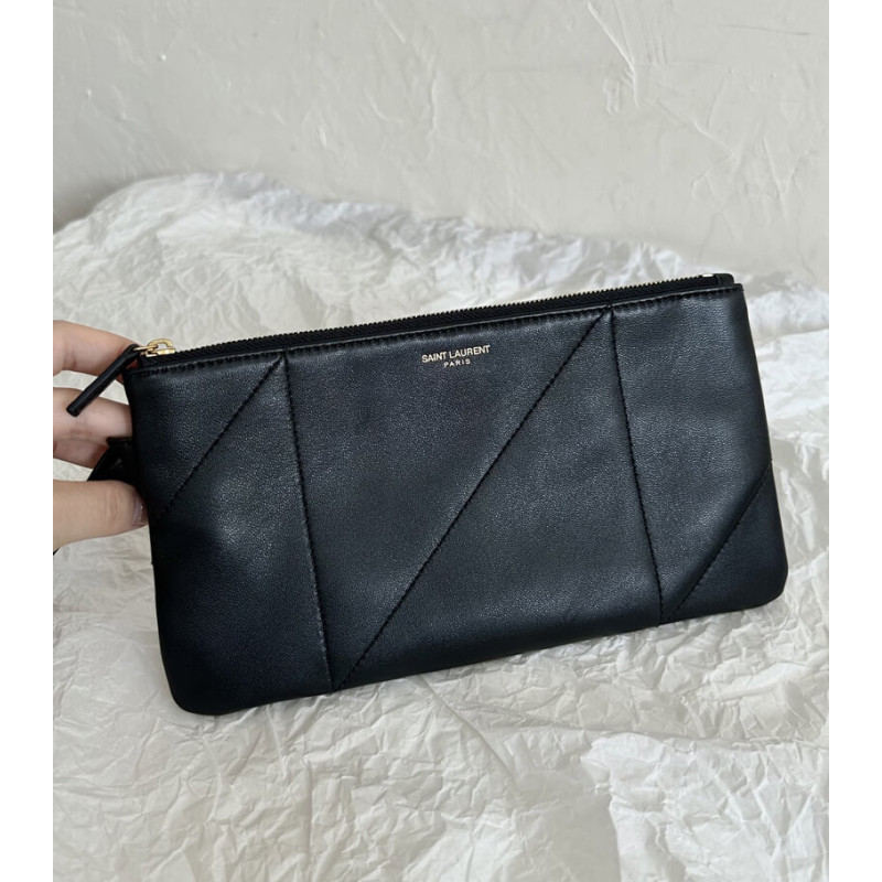 Sa1nt Lau*nt Large Leather Jamie 4.3 Shoulder Bag Black