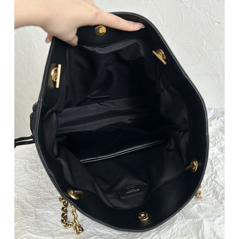 Sa1nt Lau*nt Large Leather Jamie 4.3 Shoulder Bag Black