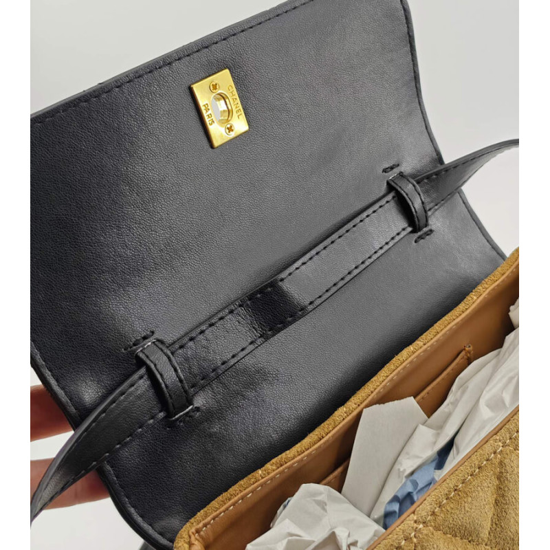 Ch**el Mini Flap Bag in Suede 19.5cm AP4677