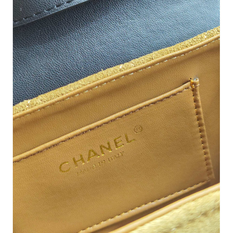 Ch**el Mini Flap Bag in Suede 19.5cm AP4677