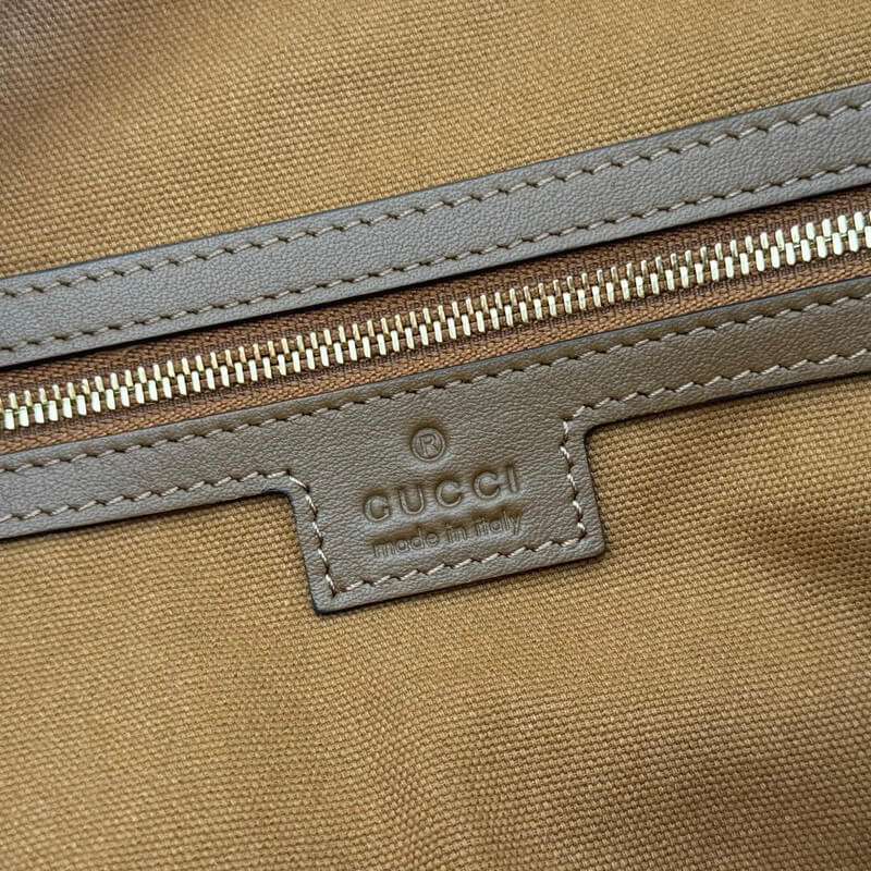 Gvc*1 Beatrix Large Tote Bag Brown Embossed GG Suede 850546