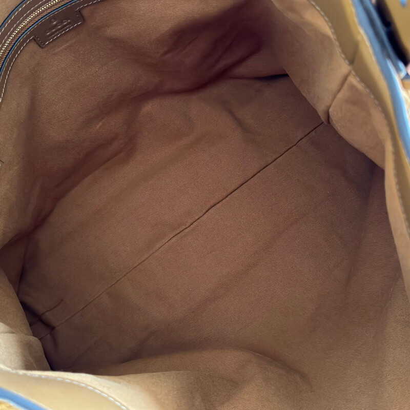 Gvc*1 Beatrix Large Tote Bag Brown Embossed GG Suede 850546